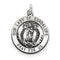 Sterling Silver Our Lady Of Guadalupe Medal (23X18MM)