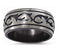 Ave 369 Edward Mirell Black Titanium and Brushed Titanium 10mm Wedding Band