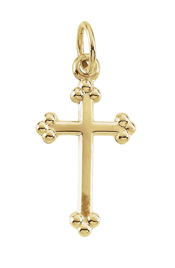 Botonee Cross 14k Yellow Gold Pendant (23x11.25MM)