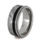 Meteorite, Ebony Wood, Guitar String 8mm Comfort-Fit Titanium Band