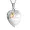 Ave 369 'I Love You' Heart Locket, Sterling Silver, 12k Green and Rose Gold Black Hills Gold Motif, 18''