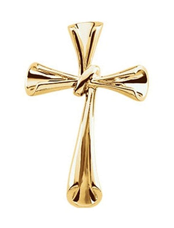 Knot Cross 14k Yellow Gold Pendant (34.75x22.75 MM)