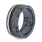 Lapis Lazuli, Gibeon Meteorite, Cobaltium Mokume Gane 9mm Comfort-Fit Titanium Wedding Band