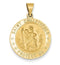 18k Yellow Gold St. Christopher Medal Pendant (31X22MM)