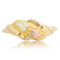 Diamond-Cut Leaf Ring, 10k Yellow Gold, 12k Pink and Green Gold Black Hills Gold Motif