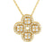 Diamond Clover Necklace, 14k Yellow Gold, 18" (0.5 Ctw, G-H Color, I1 Clarity)