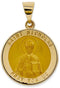 14k Yellow Gold St. Nicholas Medal Pendant (21X19MM)