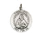 Sterling Silver Round St. Padre Pio Necklace, 18" (18.5 MM)