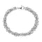 Men's Stainless Steel Byzantine Chain Bracelet, 8.5"