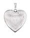 Inlaid Heart with Cross Sterling Silver Locket (25.23X23.67 MM)