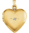 14k Yellow Gold Diamond Heart Locket (.02 Ct, GI Color, I3 Clarity)