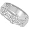 Men's Diamond Rhodium Plate 14k White Gold Regal Ring, (.50 Cttw, GH Color, I1 Clarity)