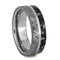 Black and White Mokume, Mystifying Meteorite 7mm Comfort-Fit Titanium Wedding Band