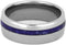 Lapis Lazuli 8mm Titanium Dome Comfort-Fit Band, Size 6