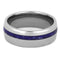 Lapis Lazuli Inlay 8mm Comfort-Fit Titanium Wedding Band