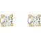 1/5 Ct 14k Yellow Gold Diamond Stud Earrings (.20 Cttw, GH Color, SI1 Clarity)