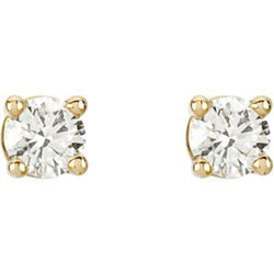 Diamond Stud Earrings, Rhodium-Plated 14k Yellow Gold (.33 Cttw, Color GH, Clarity SI1)
