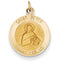 14k Yellow Gold St. Peter Medal Charm (23X15MM)