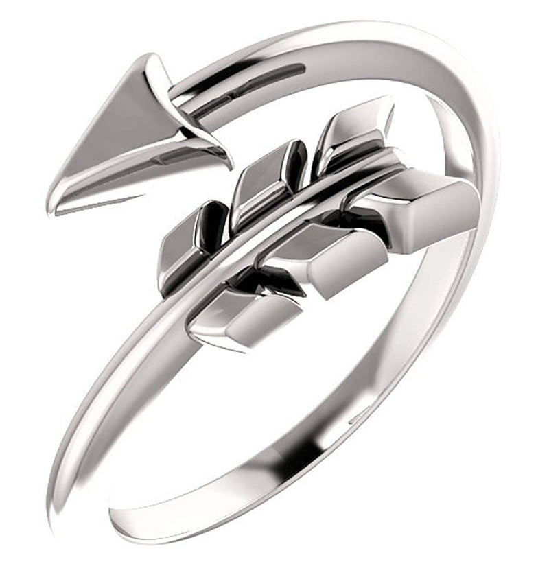 Bypass Arrow Ring, Sterling Silver