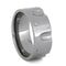 Gun Revolver 9mm Comfort-Fit Titanium Wedding Band