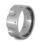 Gun Revolver 9mm Comfort-Fit Titanium Wedding Band