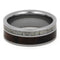 Ironwood, Deer Antler, Titanium 8mm Comfort-Fit Tungsten Band