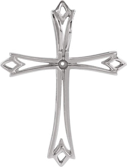 Men's Platinum Passion Cross Pendant