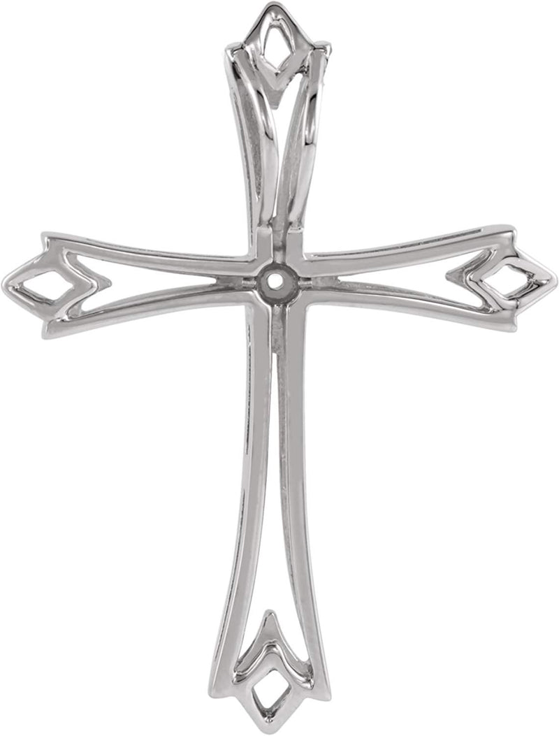Men's Platinum Passion Cross Pendant