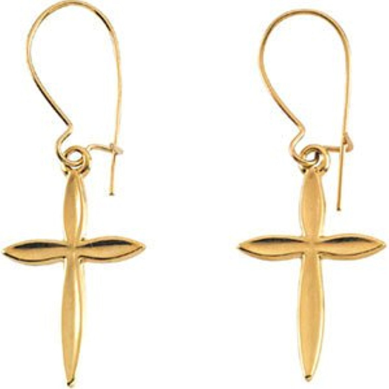 Girl's Nativity Star Earrings, 14k Yellow Gold (18x13MM)