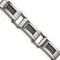 Men's Brushed Stainless Steel 13mm Wire Bracelet, 8.5"