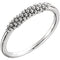 Cluster Beaded Comfort-Fit Ring, Sterling Silver, Size 7.75