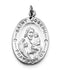 Rhodium-Plated Sterling Silver St. Joseph Medal (35X21MM)