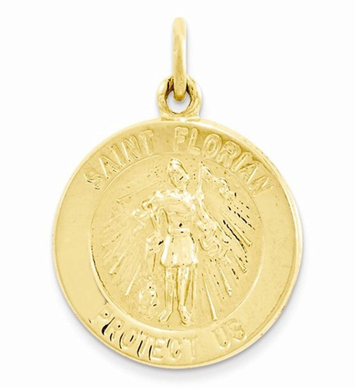 24k Gold-Plated Sterling Silver St. Florian Medal