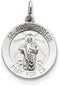 Sterling Silver Saint Jude Thaddeus Medal (26X19MM)