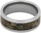 Camo Woodland Print Inlay 8mm Comfort-Fit Titanium Wedding Band, Size 14.75