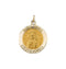 14k Yellow Gold Round Matka Boska Medal (25 MM)