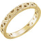 Stackable Geometric Ring, 14k Yellow Gold, Size 7