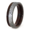 Gibeon Meteorite, Ruby Redwood 6mm Comfort-Fit Titanium Wedding Band