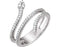 Platinum Diamond Snake Ring (Color GH, Clarity SI2-SI3)