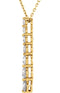 Diamond 'Journey' Necklace in 14k Yellow Gold, 18" (1.00 Cttw)