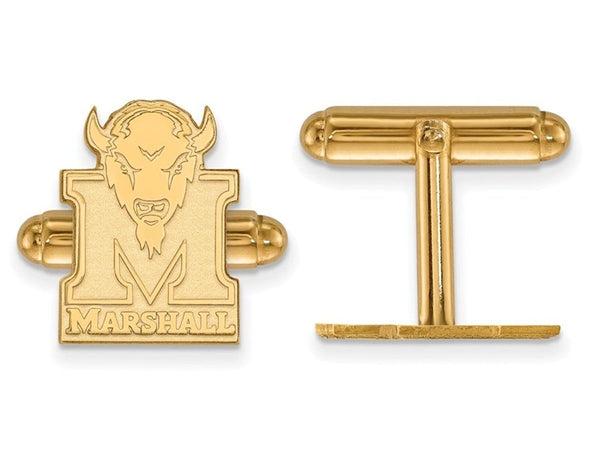 Gold-Plated Sterling Silver Marshall University Cuff Links, 17X12MM