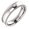 Men's Rhodium-Plated 14k White Gold Diamond 6mm Milgrain Band (.05 Ctw, Color G-H, SI2-SI3 Clarity) Size 10.25