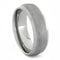 Knife Edge Frosted Titanium 7mm Comfort-Fit Titanium Band