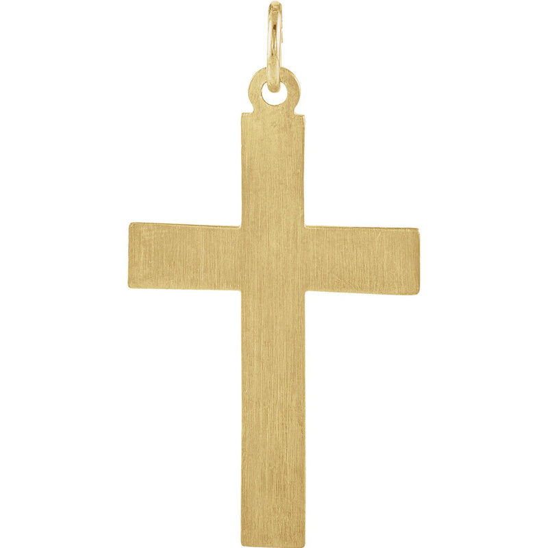 Thorn Crucifix 24k Gold-Plated Sterling Silver Pendant (35.94X21.88MM)