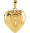 Petite 14k Yellow Gold Diamond Heart Locket