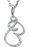 5-Stone Diamond Letter 'B' Initial Sterling Silver Pendant Necklace, 18" (.03 Cttw, GH, I2)