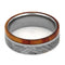 Gibeon Meteorite, Tulip Wood 7mm Comfort-Fit Titanium Wedding Band