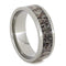 Deer Antler Inlay 8mm Comfort-Fit Titanium Band