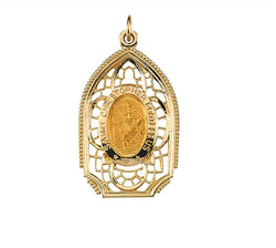 14k Yellow Gold St. Christopher Medal (31.5x19 MM)