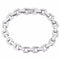 Men's Interlocked Rectangle Link Bracelet, Stainless Steel, 8.5"